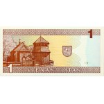 Lithuania 1 Litas 1994 Žemaitė - UNC