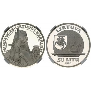 Lithuania 50 Litu 1996 Mindaugas NGC PF 68 ULTRA CAMEO