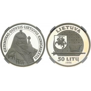 Lithuania 50 Litu 1996 Gediminas NGC PF 67 ULTRA CAMEO