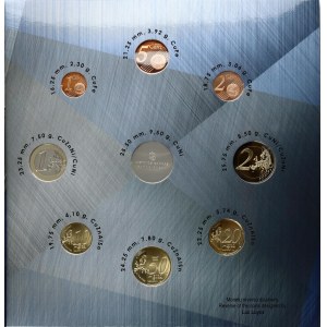 Lithuania 1 Euro Cent - 2 Euro 2015 Lithuanian Coins Set
