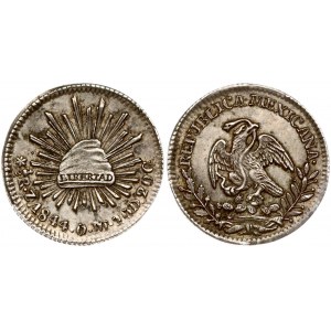 Mexico ½ Real 1844 OM