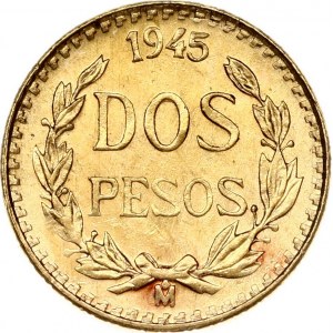 Mexico 2 Pesos 1945