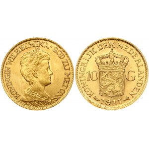 Netherlands 10 Gulden 1917