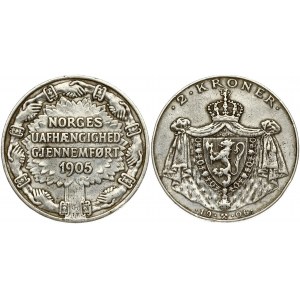 Norway 2 Kroner 1906 Independence