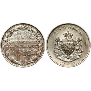 Norway 2 Kroner 1907 Independence