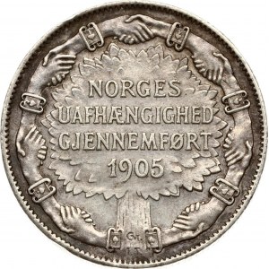 Norway 2 Kroner 1907 Independence