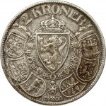Norway 2 Kroner 1908