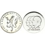 Norway 100 Kroner (1993-2005) Lot of 2 Coins