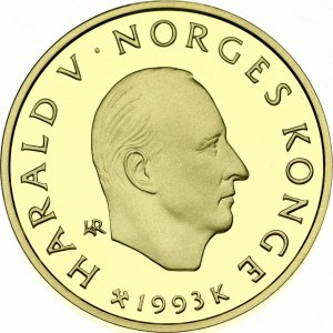 Norway 1500 Kroner 1993 Lillehammer Olympics