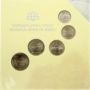 Serbia 1 - 20 Dinara 2003 National Bank of Serbia SET Lot of 5 Coins