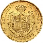 Spain 20 Pesetas 1890 MPM