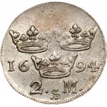 Sweden 2 Mark 1694