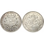 Commemorative 2 Kronor 1897 & 1907 Lot of 2 Coins