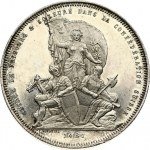 Switzerland 5 Francs 1881 Fribourg Shooting Festival