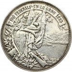 Switzerland 5 Francs 1883 Lugano Shooting Festival