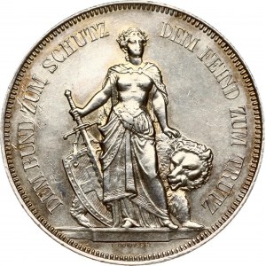 Switzerland 5 Francs 1885 Bern Shooting Festival