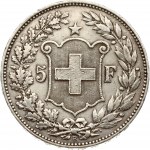 Switzerland 5 Francs 1890 B