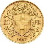Switzerland 20 Francs 1927 B Vreneli