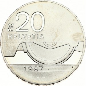 Switzerland 20 Francs 1997 Swiss Railways