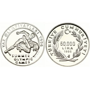 Turkey 50 000 Lira 1995 Summer Olympic Games
