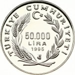 Turkey 50 000 Lira 1995 Summer Olympic Games