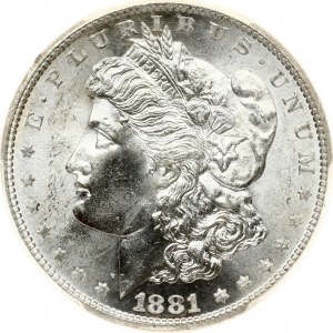 USA Morgan Dollar 1881 S PCGS MS 64