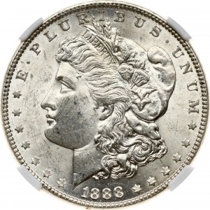 USA Morgan Dollar 1888 NGC MS 62