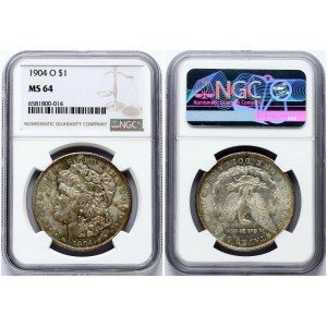 USA Morgan Dollar 1904 O NGC MS 64