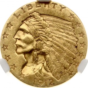 USA 2½ Dollars 1912 Philadelphia NGC AU 55