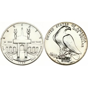 USA Silver Dollar 1984 S Olympic Coliseum, Los Angeles - PROOF-like