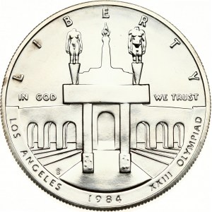 USA Silver Dollar 1984 S Olympic Coliseum, Los Angeles - PROOF-like