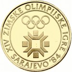 Yugoslavia 5000 Dinara 1984 Winter Olympics - Emblem