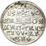 Poland Trojak 1590 Riga (R) LI+