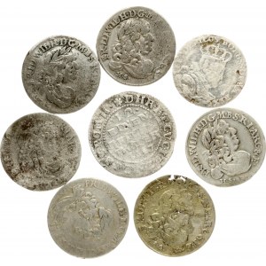 Poland-Prussia Szostak-Tymf- 1/12 Taler (1680-1756) Lot of 20 Coins