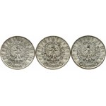 Poland 5 Zlotych 1936 Pilsudski Lot of 3 Coins