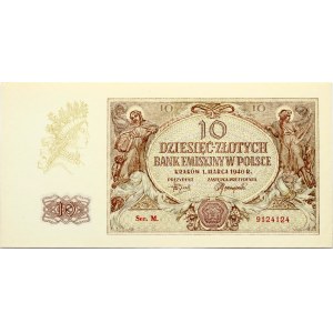 10 Zlotych 1940 German occupation