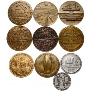Poland Medals Sea Port of Gdansk (1962-1987) Lot of 10 Medals