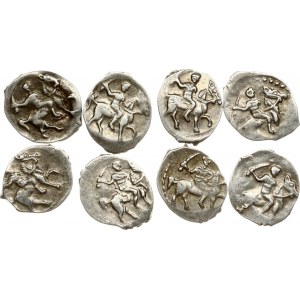 Russia Denga ND (1547-1584) Lot of 8 Coins