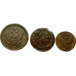 Russia Polushka - 2 Kopecks (1734- 1812 ) Lot of 3 Coins