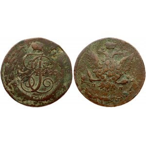 Russia 5 Kopecks 1763 СПМ Re-coinage