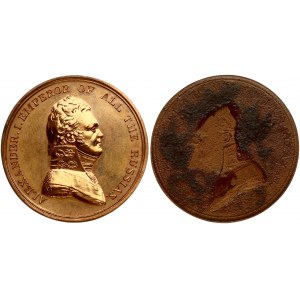 Medal-Plaquette with Emperor Alexander I