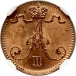 Russia for Finland 1 Penni 1888 NGC MS 64 RB ONLY 5 COINS IN HIGHER GRADE