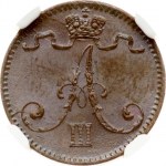 Russia for Finland 1 Penni 1891 NGC MS 63 BN