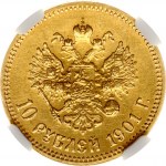Russia 10 Roubles 1901 АР NGC UNC DETAILS