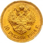 Russia 10 Roubles 1904 АР PCGS MS 63