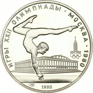 Russia USSR 5 Roubles 1980 (L) Gymnastics