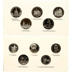 Russia USSR 1 - 5 Roubles (1988-1992) Culture and Tradition of Russia SET Lot of 10 Coins