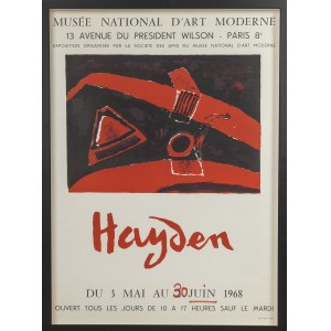 Henryk HAYDEN, Poland/France, 20th century. (1883 - 1970), Monographic exhibition poster, 1968.