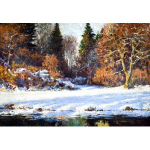 Adam PEŁCZYŃSKI (1865-1926), Winterlandschaft (Pejzaż zimowy)