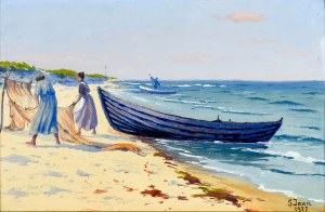 Soter JAXA-MAŁACHOWSKI (1867-1952), By the Baltic Sea, 1927